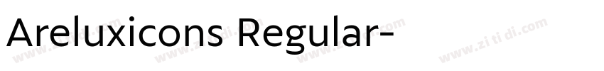 Areluxicons Regular字体转换